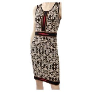 Carmen Marc Valvo printed knit dress S